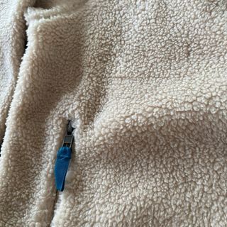 Chaqueta Patagonia Sherpa Fleece Beige/Azul