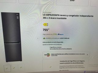 Frigorífico LG No Frost 2x60cm