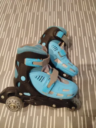 Patines en línea junior azules.Talla 31-34