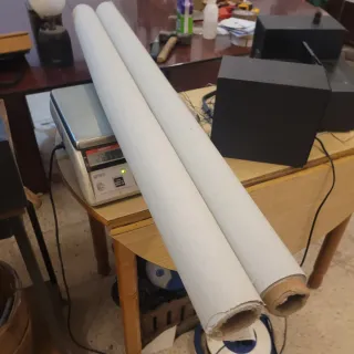 2 Rollos de Tela con Imprimación