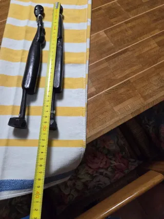 Coppia statuine artigianato africano legno