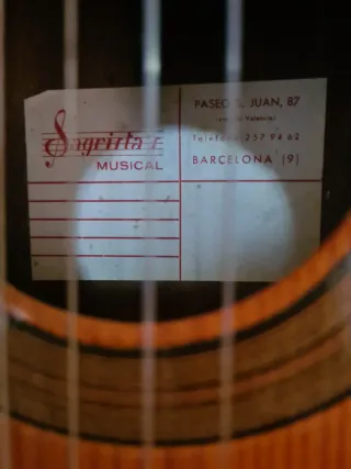 Guitarra Flamenca Sagrista Eléctrificada.