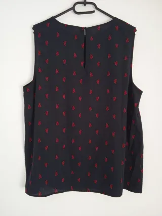 Blusa sin mangas azul y roja Talla XL