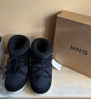 Botas de nieve Mango negras. Número 35- 36