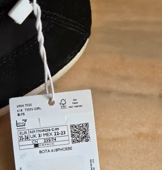 Botas de nieve Mango negras. Número 35- 36