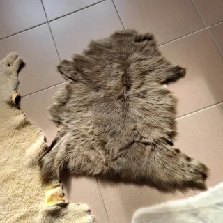 Retales de piel con pelo