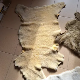 Retales de piel con pelo