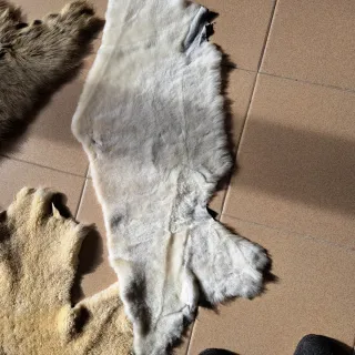 Retales de piel con pelo