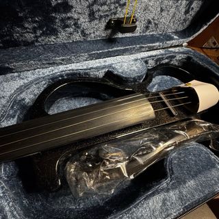 Vangoa Violín Eléctrico 4/4 Negro perla