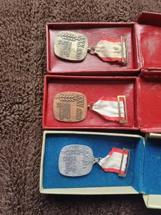 Lote 3 medallas antiguas Astilleros