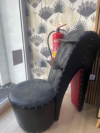 Silla Zapato Tacón Alto Exhibidor