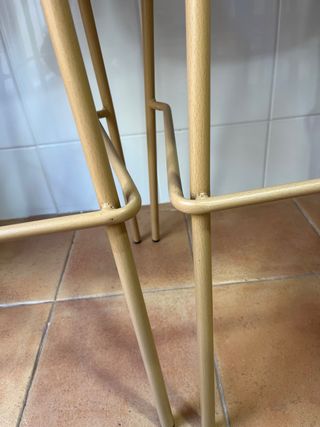 2 Taburetes Tapizados Gris