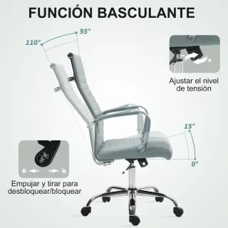 Silla de Oficina Giratoria Respaldo Alto