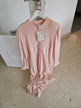 Bata casa punto rosa talla única
