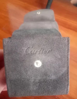 Scatola di velluto nero Cartier