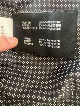 Giubbotto Cotton & Silk Uomo Tg. L Nero