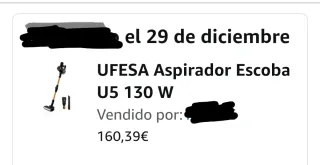 Aspiradora Escoba Ufesa