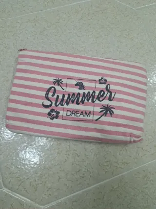 Pochette portatutto/portatrucco a righe