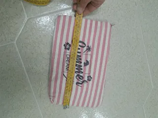 Pochette portatutto/portatrucco a righe