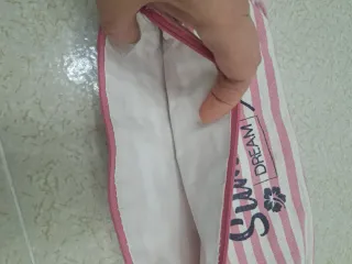 Pochette portatutto/portatrucco a righe