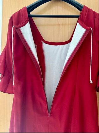 Traje Flamenca Burdeos/Vino con Bolsillo