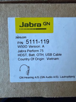 Jabra Perform 75 Auriculares