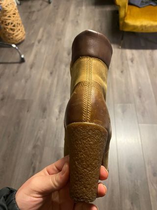 Stivaletti Timberland Tacco Blocco Beige/Marrone