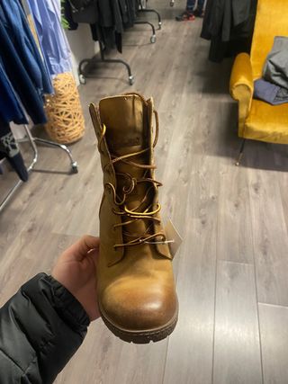 Stivaletti Timberland Tacco Blocco Beige/Marrone