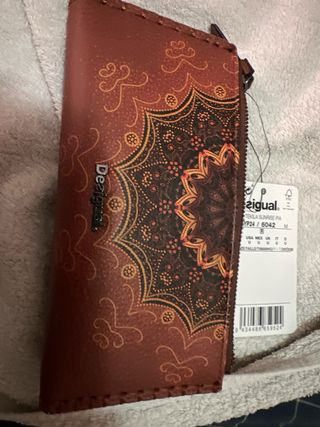 Cartera Desigual Piel Estampada Nueva