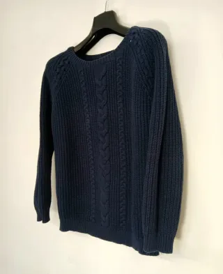 Jersey TEX Azul Marino Trenzado Talla M