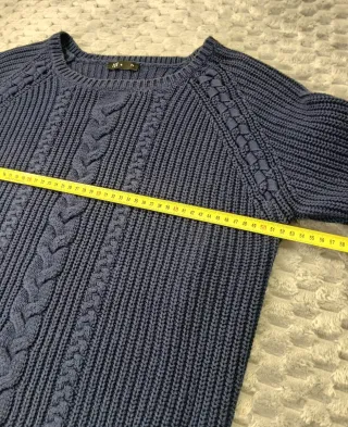 Jersey TEX Azul Marino Trenzado Talla M