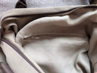 Bolso grande lona y piel para diario