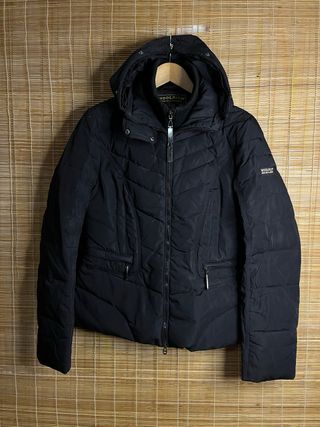 Piumino Woolrich nero con cappuccio donna M
