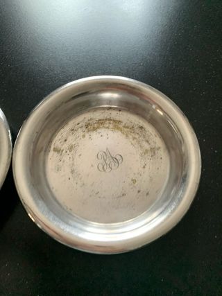 Coppia piattini Christofle argentati Ø 14 cm –