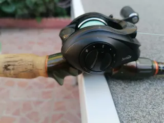 Caña de pescar y carrete para swimbait