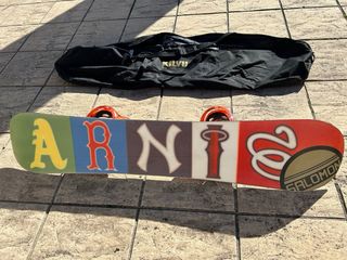 Tabla Snow Salomon arnie5000 con fijaciones.