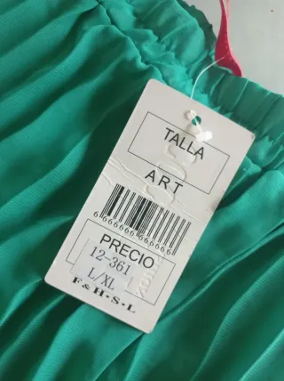 FALDA PLISADA TALLA X / XL