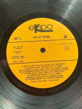 LP Hits de España 1967 Flamenco