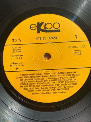 LP Hits de España 1967 Flamenco