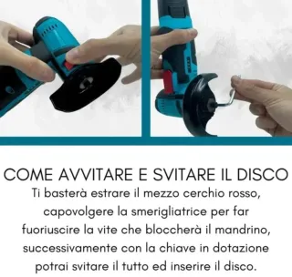 Mini Smerigliatrice Mini Flex a 2batterie