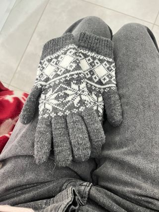 Guanti donna fantasia geometrica tg S