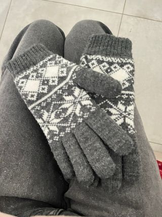 Guanti donna fantasia geometrica tg S