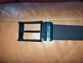 Cintura Ferrè Pelle Nera Uomo 105 cm