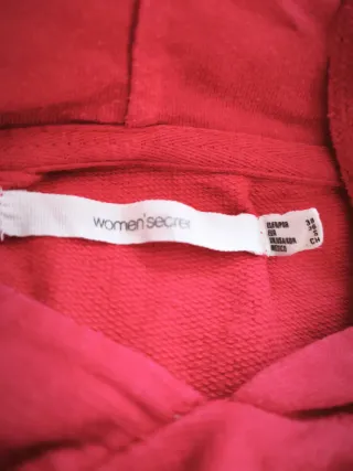 Sudadera Women'secret Roja T.38