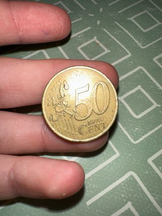 Moneda 50 céntimos Francia 2001