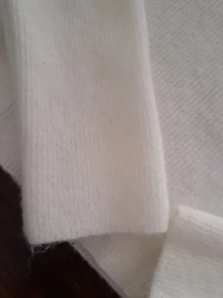 Jersey pico volantes blanco T XS