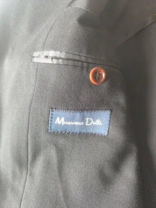 Chaqueta traje Massimo Dutti Negra