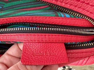 Bolso piel Bimba y Lola rojo