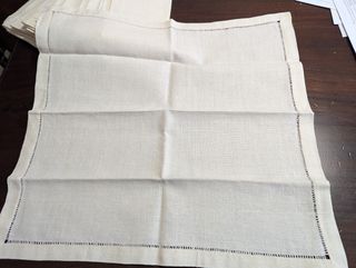 Elegante Tovaglia Vintage Lino 12 Posti