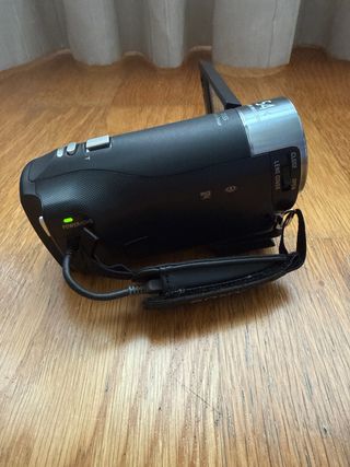 Videocámara Sony HD Negra y Plateada
